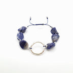 Pebble Sliding Bracelet - Sodalite