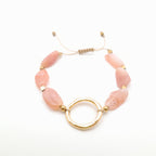 Pebble Sliding Bracelet - Apricot Agate