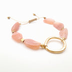 Pebble Sliding Bracelet - Apricot Agate