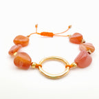 Pebble Sliding Bracelet - Carnelian