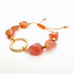 Pebble Sliding Bracelet - Carnelian
