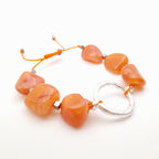 Pebble Sliding Bracelet - Carnelian