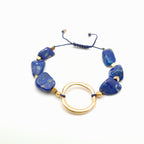 Pebble Sliding Bracelet - Lapis Lazuli