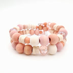 Mia Wrap Bracelet - Salmon