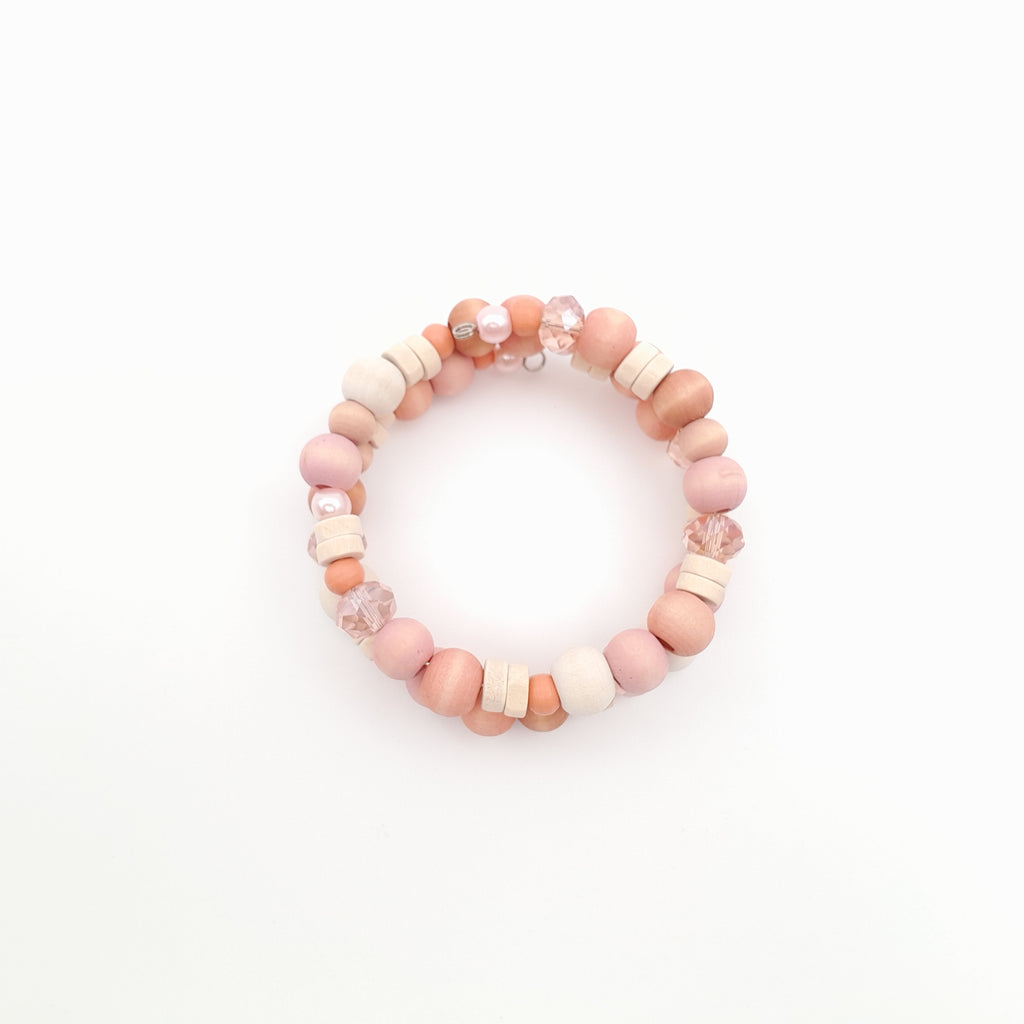 Mia Wrap Bracelet - Salmon