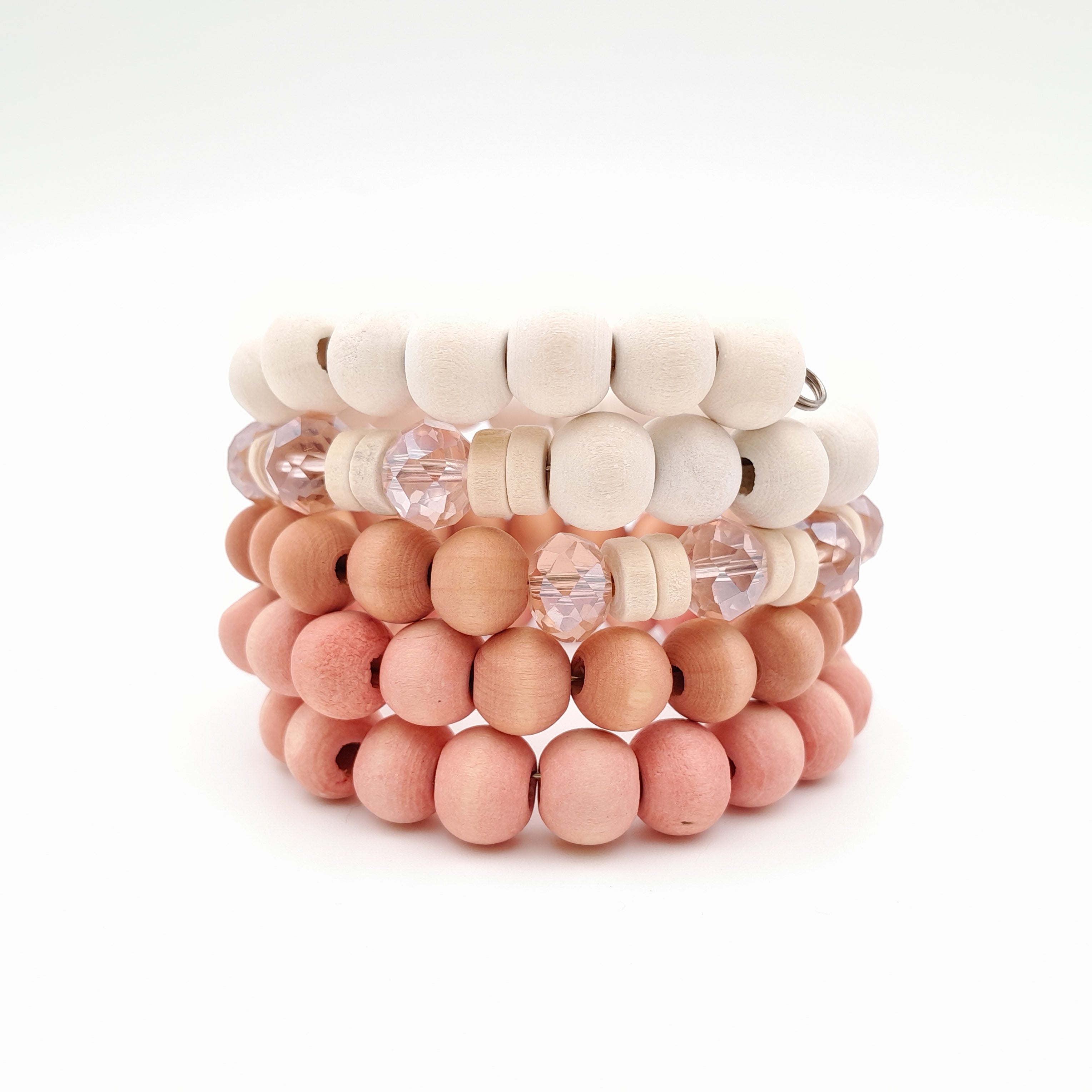 Mini Coil Bracelet - Salmon