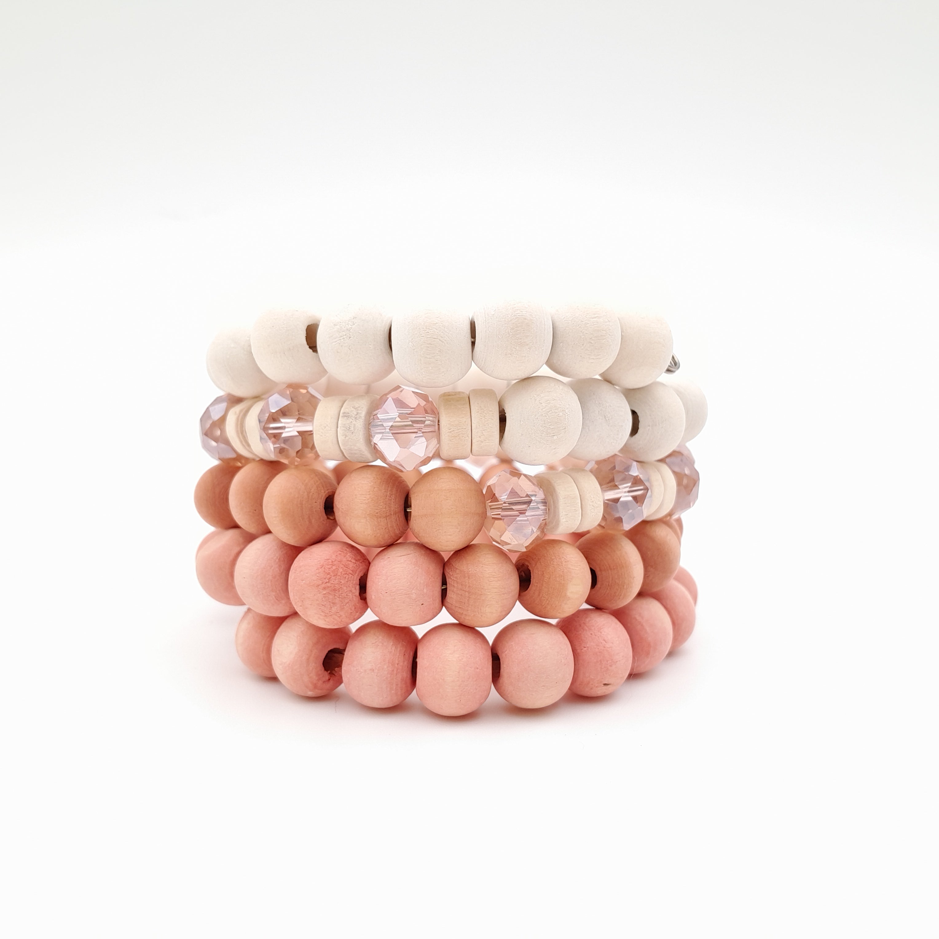 Mini Coil Bracelet - Salmon