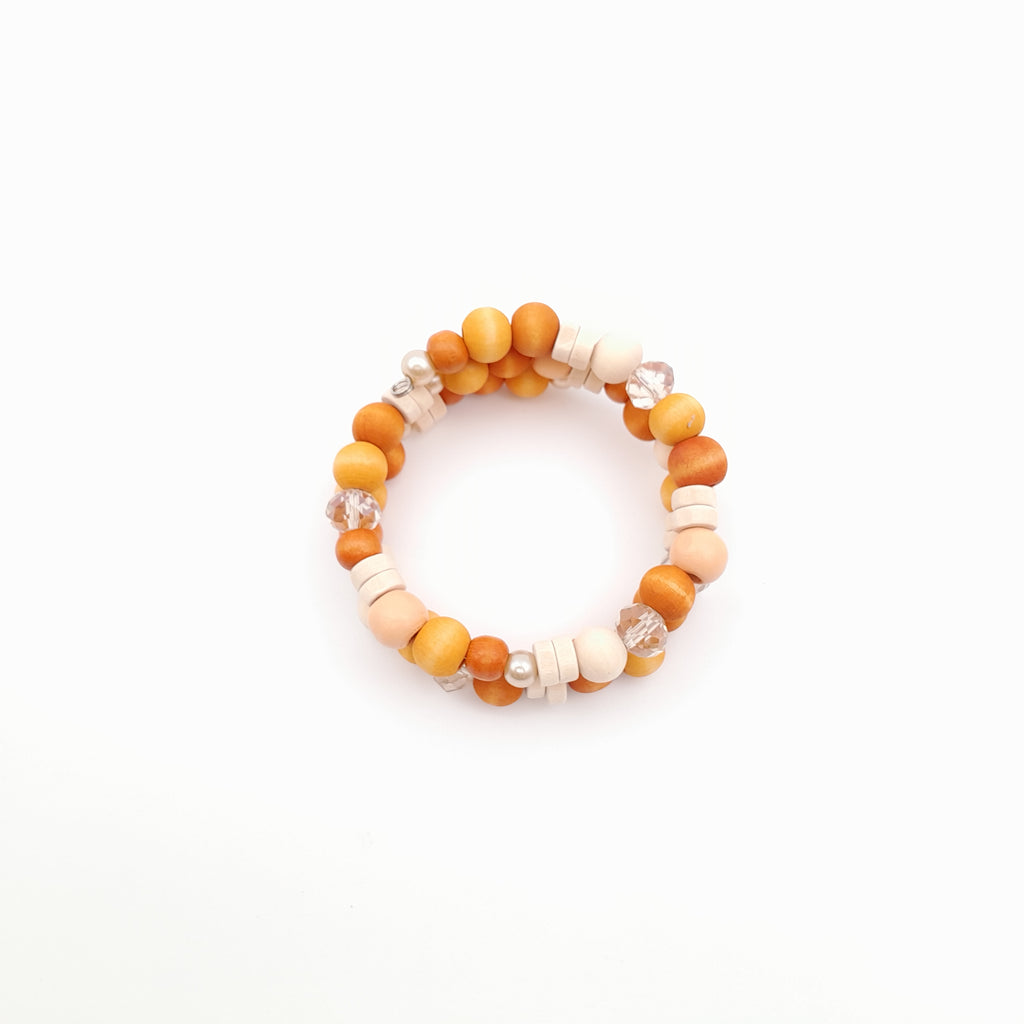 Mia Wrap Bracelet - Orange