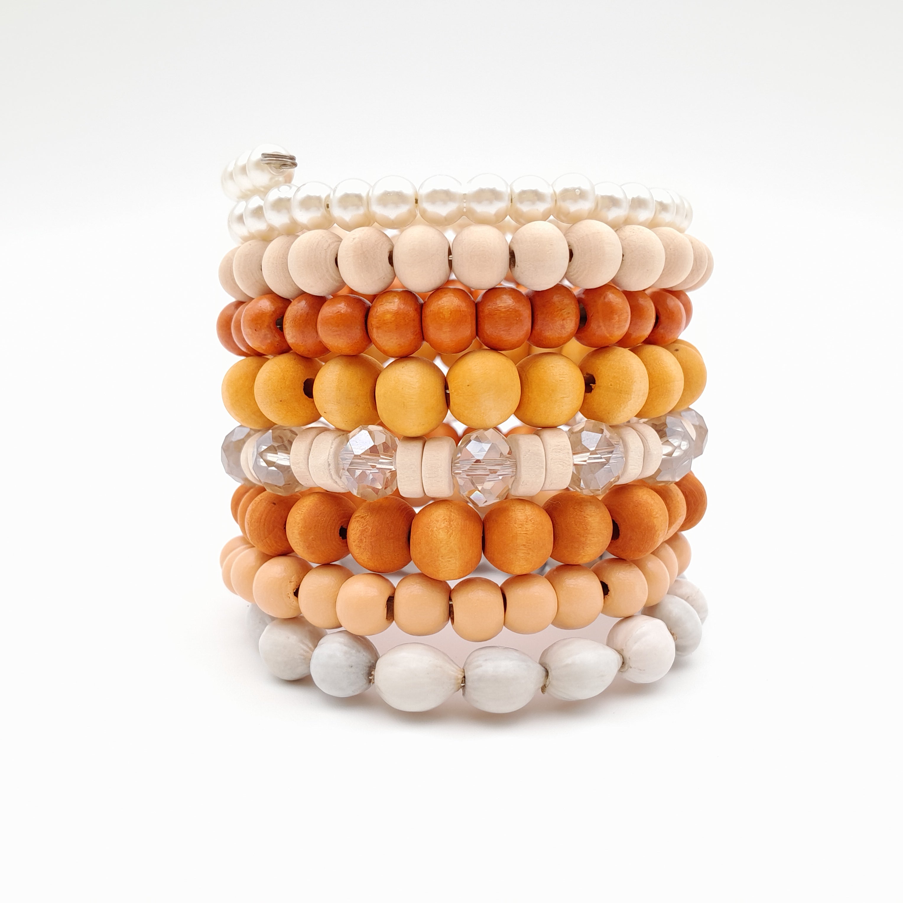Large Coil Bracelet - Orange