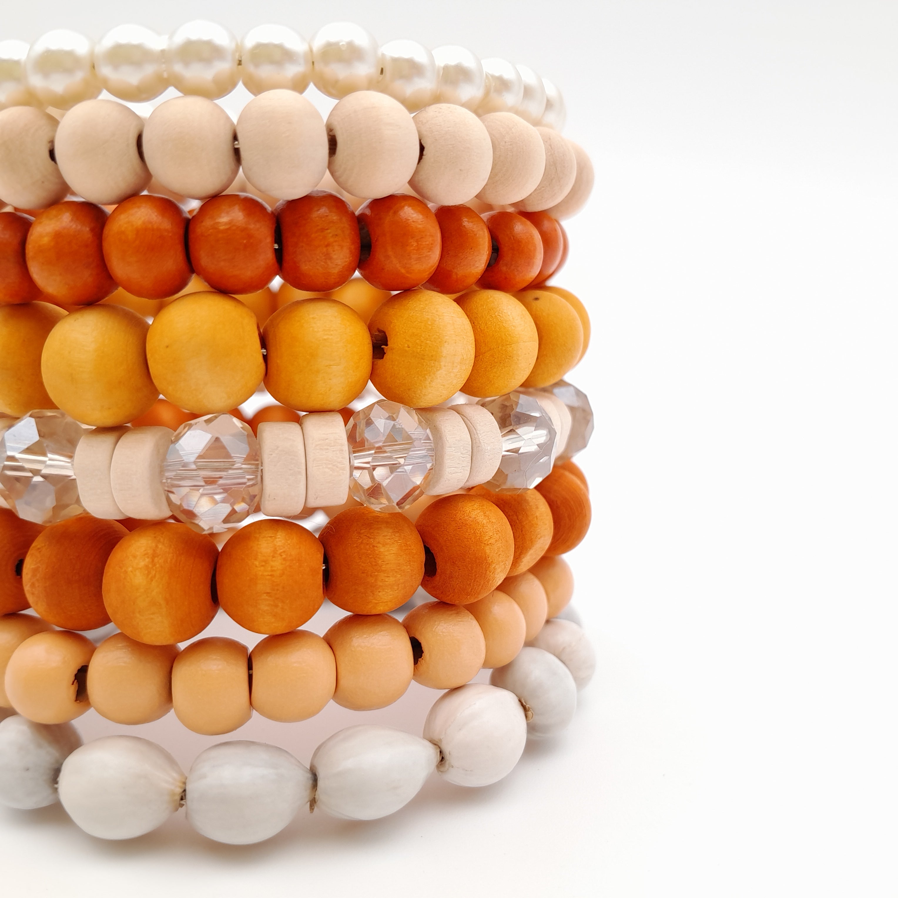 Large Coil Bracelet - Orange