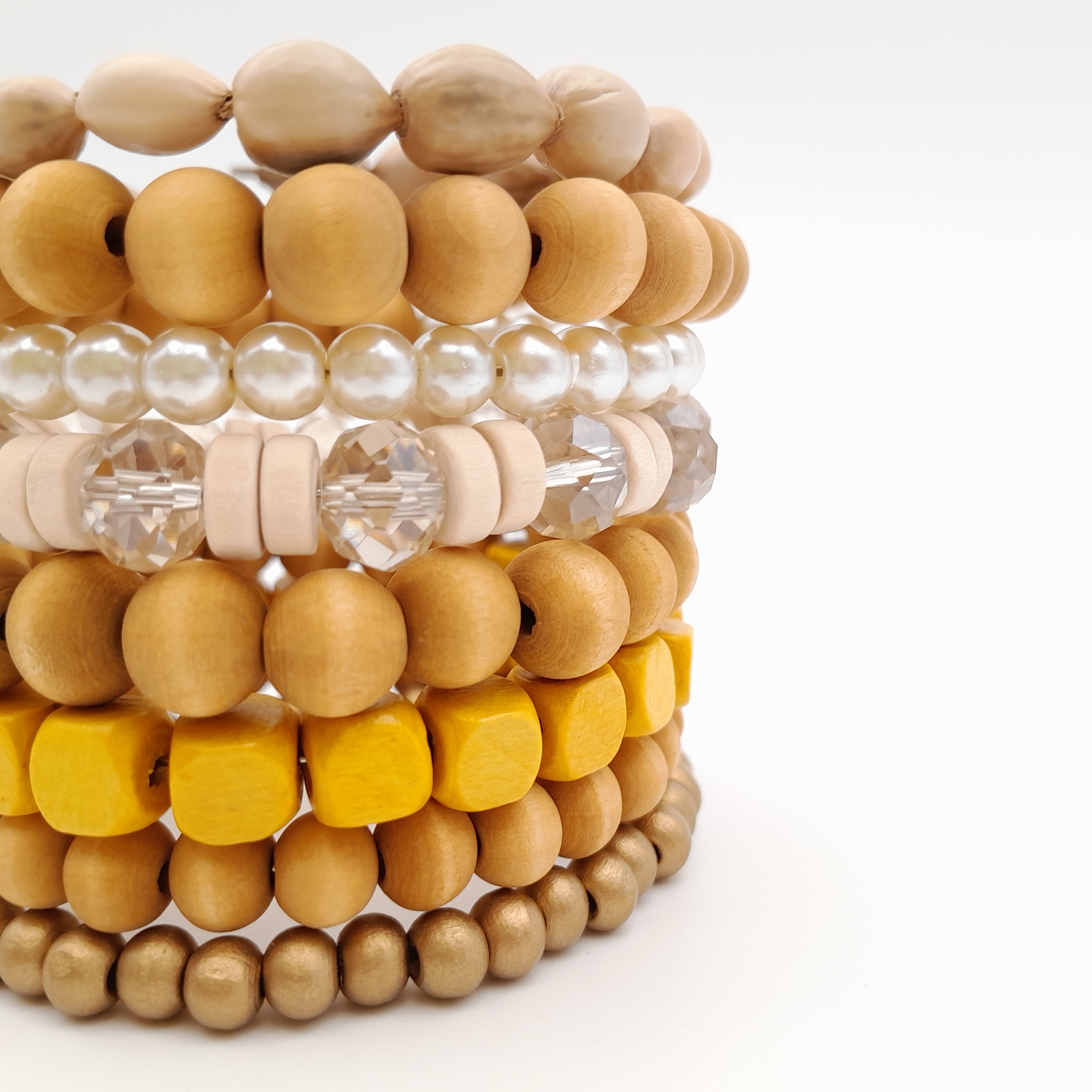 Large Coil Bracelet - Mustard