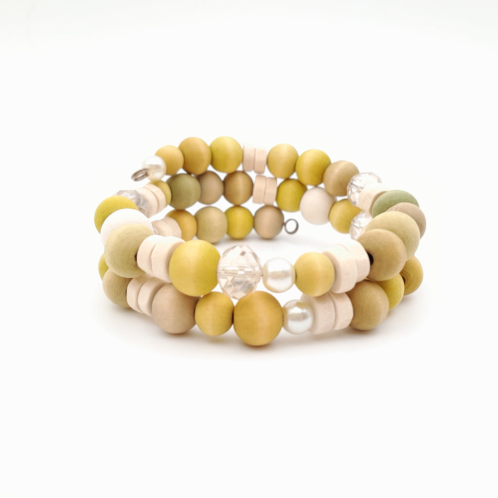 Mia Wrap Bracelet - Chartreuse