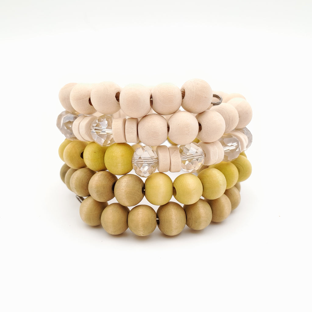 Mini Coil Bracelet - Chartreuse