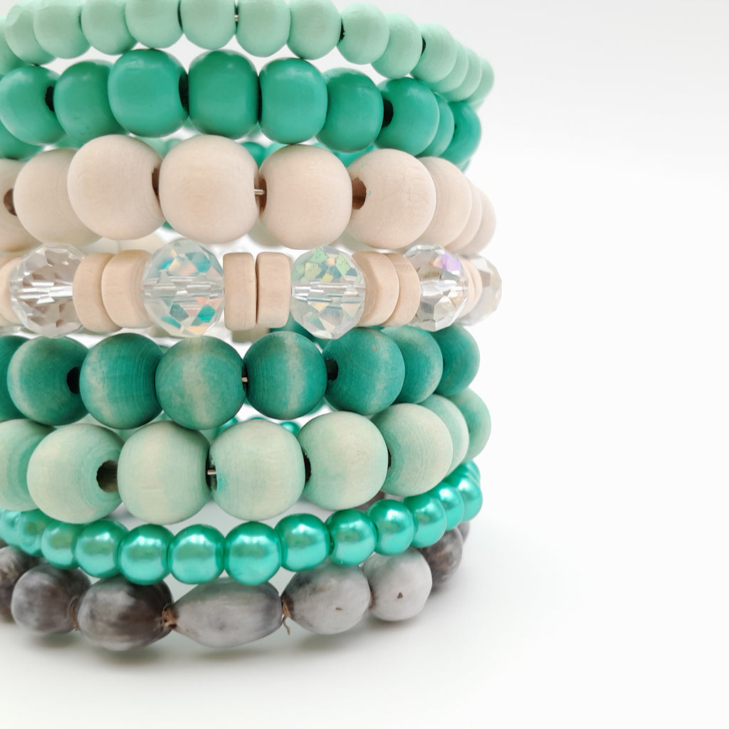 Large Coil Bracelet - Turquoise