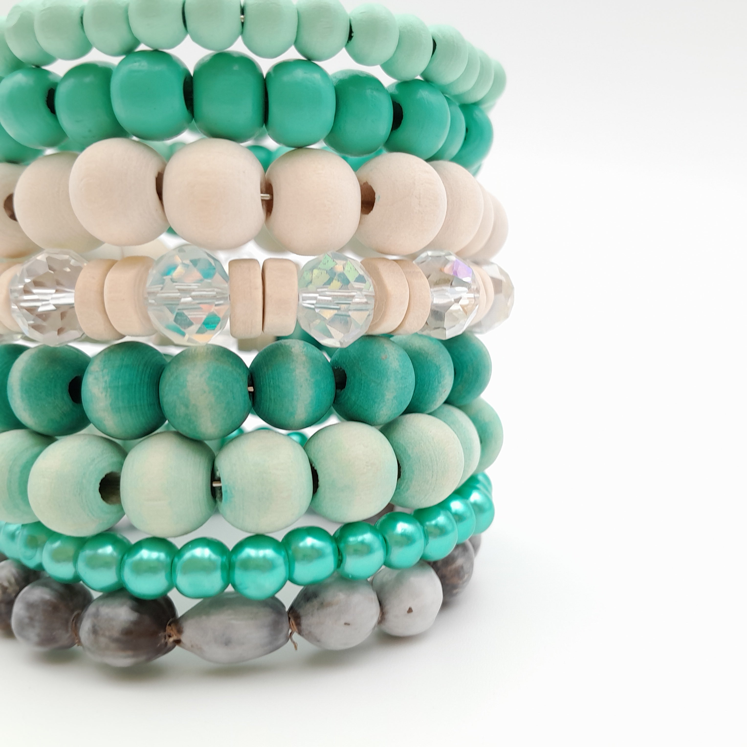 Large Coil Bracelet - Turquoise