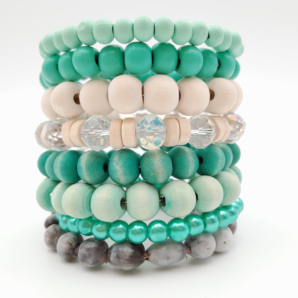 Large Coil Bracelet - Turquoise