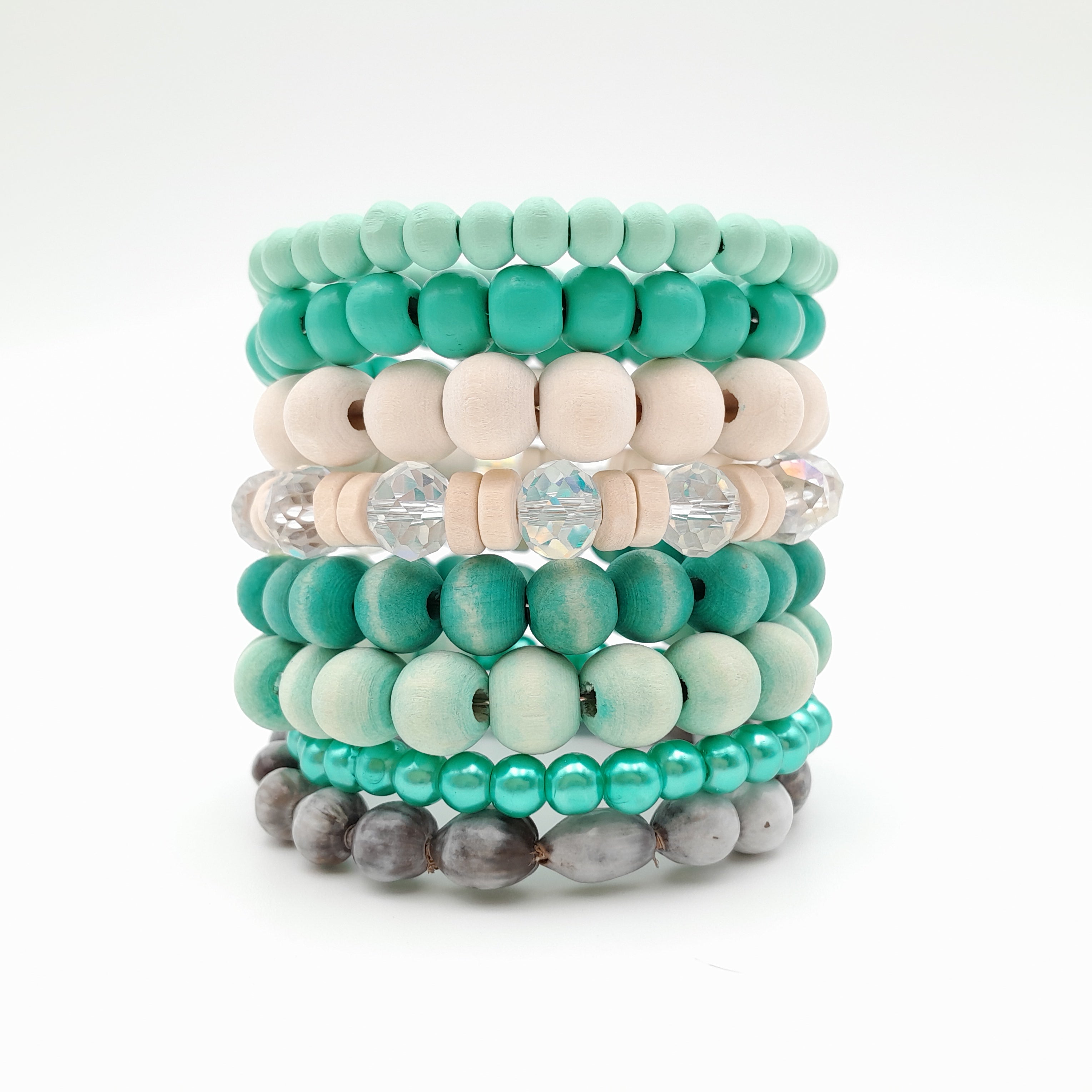 Large Coil Bracelet - Turquoise