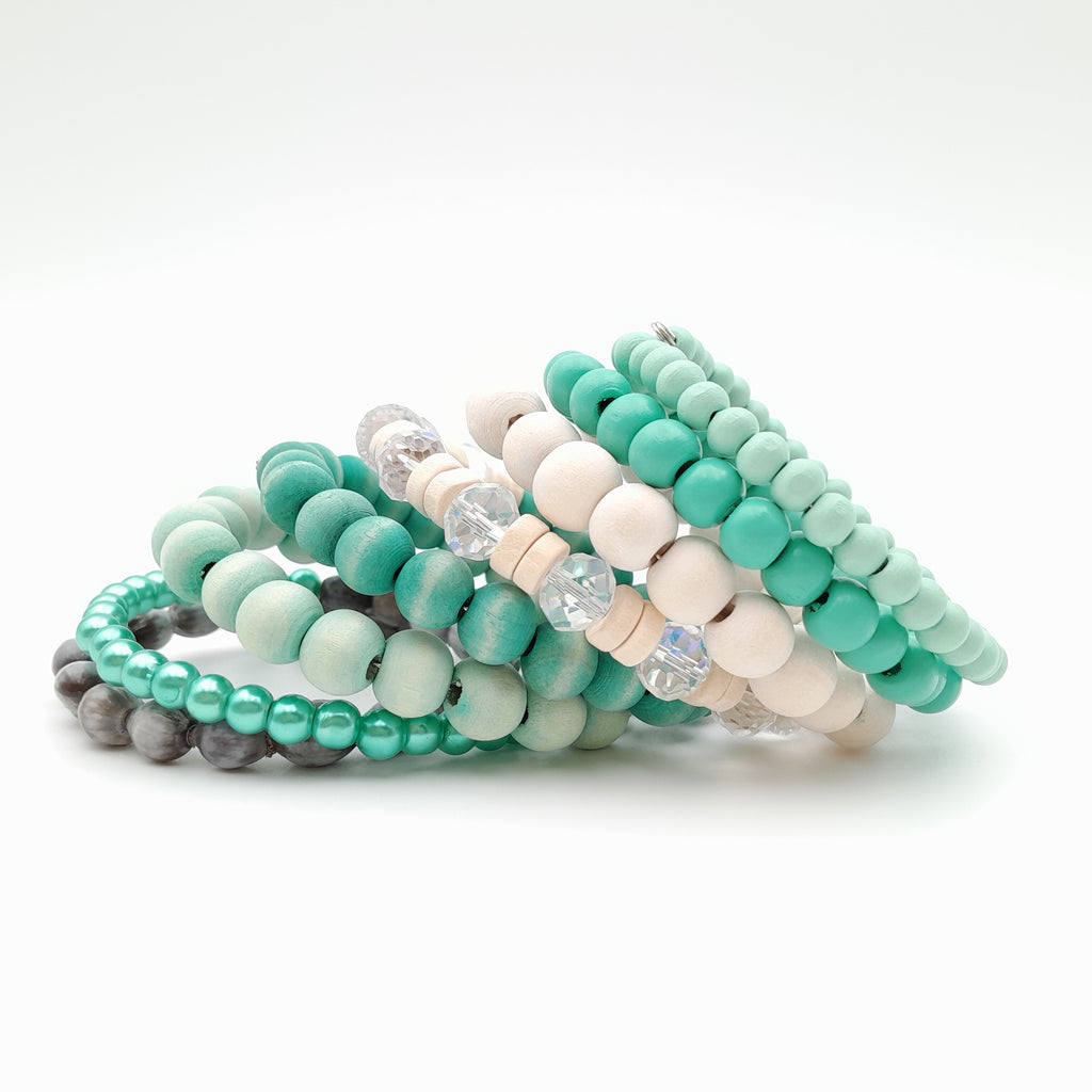 Large Coil Bracelet - Turquoise
