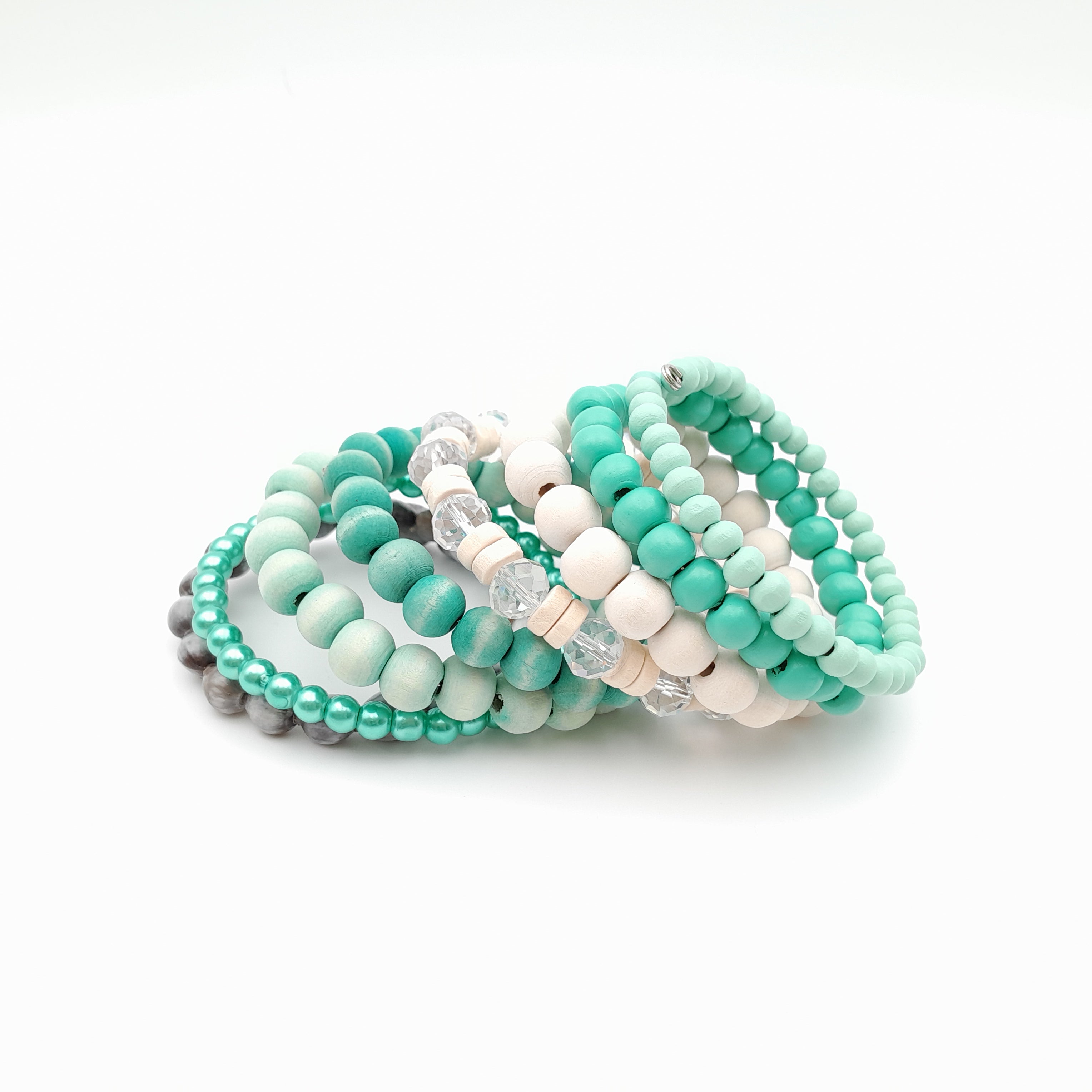 Large Coil Bracelet - Turquoise