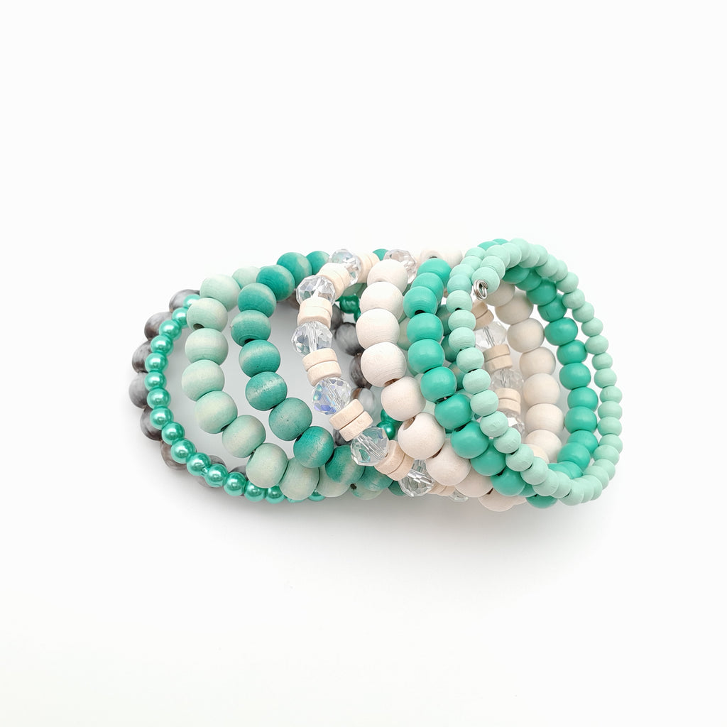 Large Coil Bracelet - Turquoise