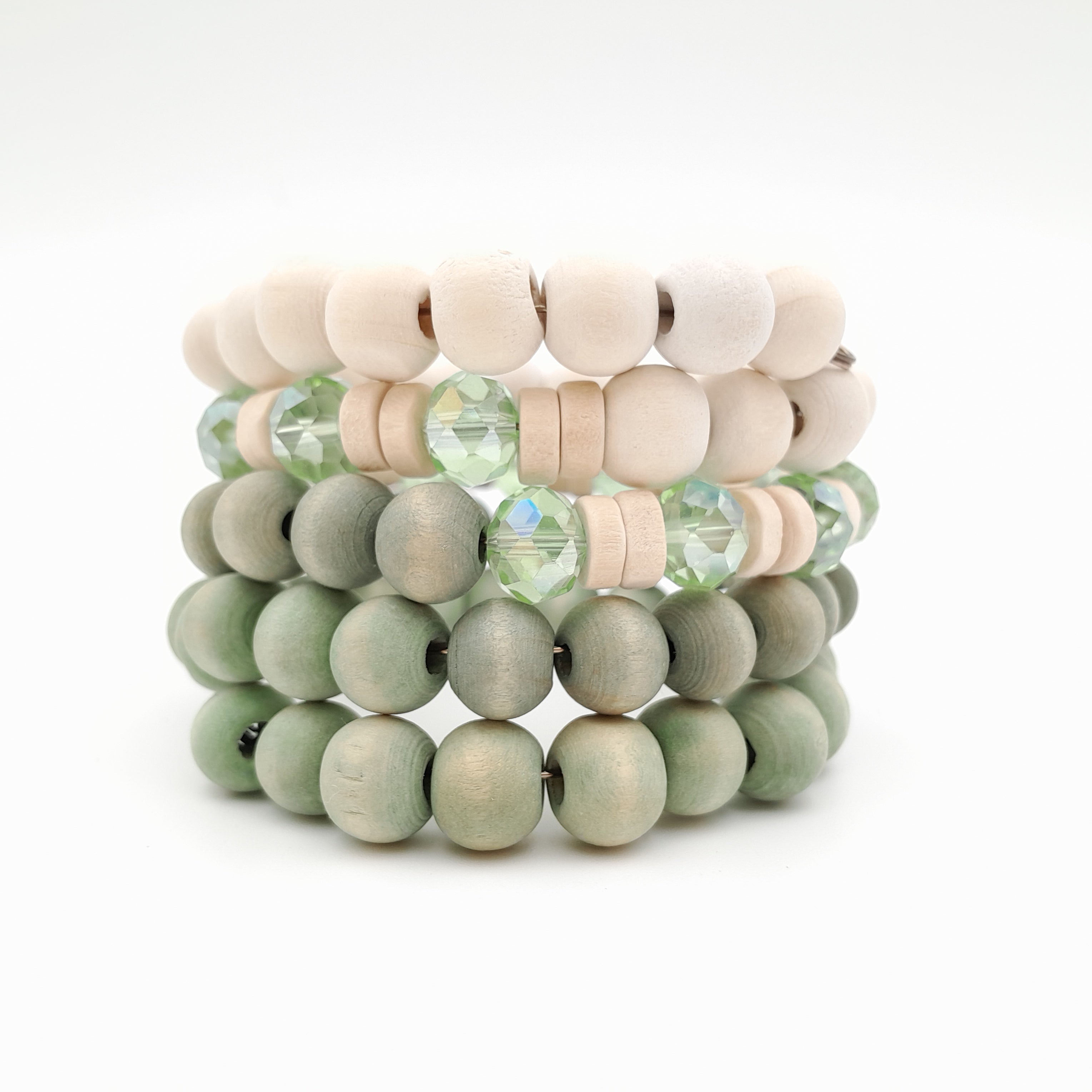 Mini Coil Bracelet - Sage