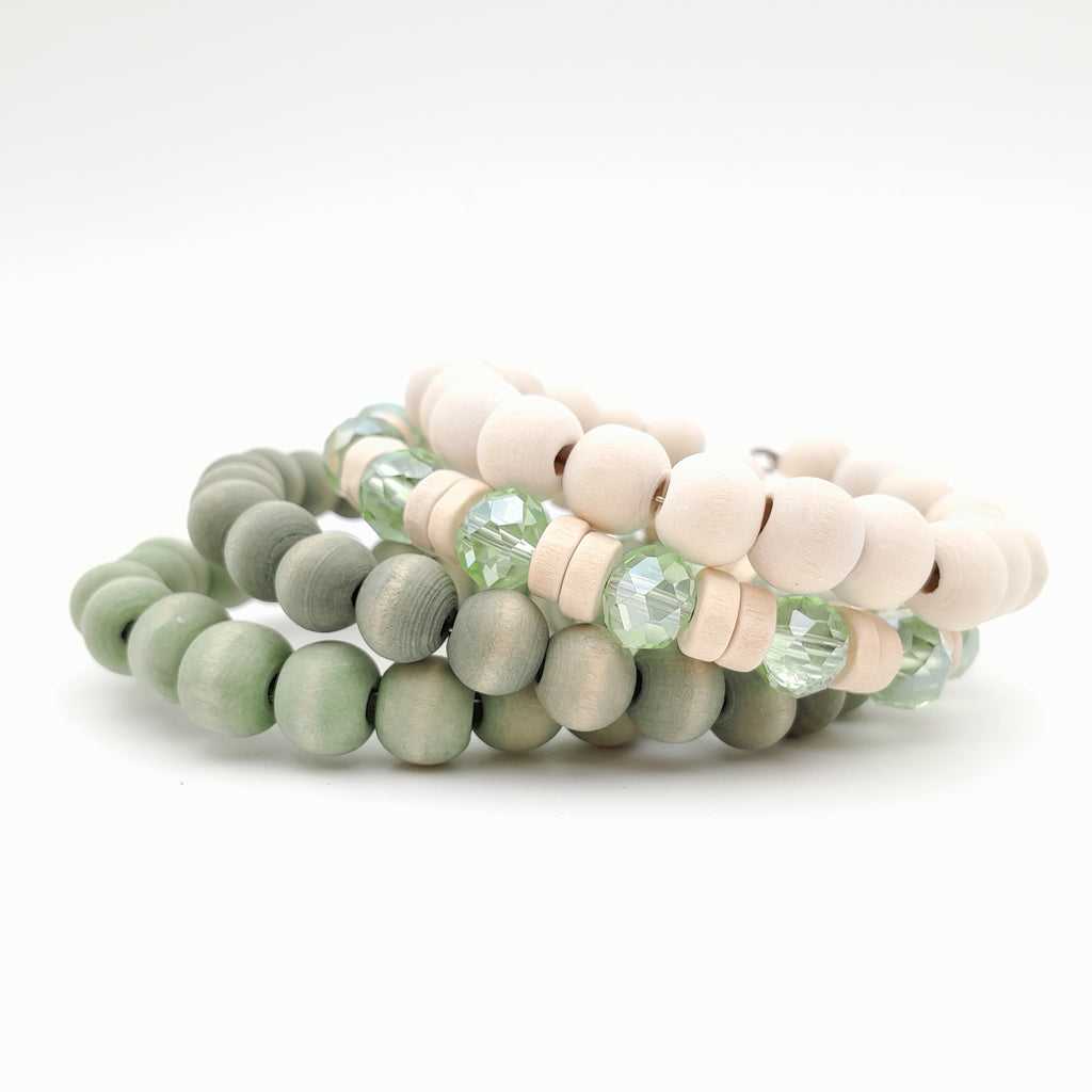 Mini Coil Bracelet - Sage