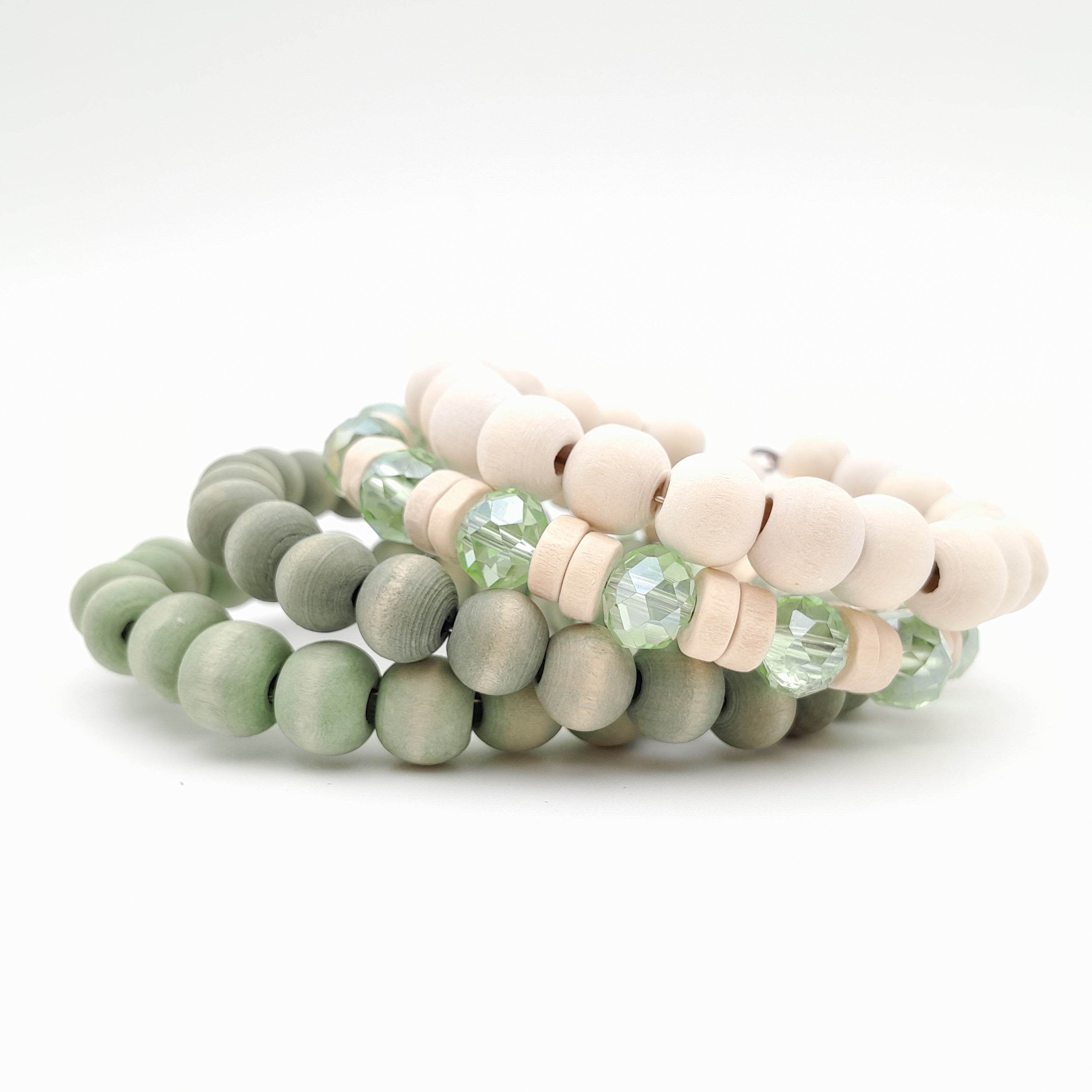 Mini Coil Bracelet - Sage