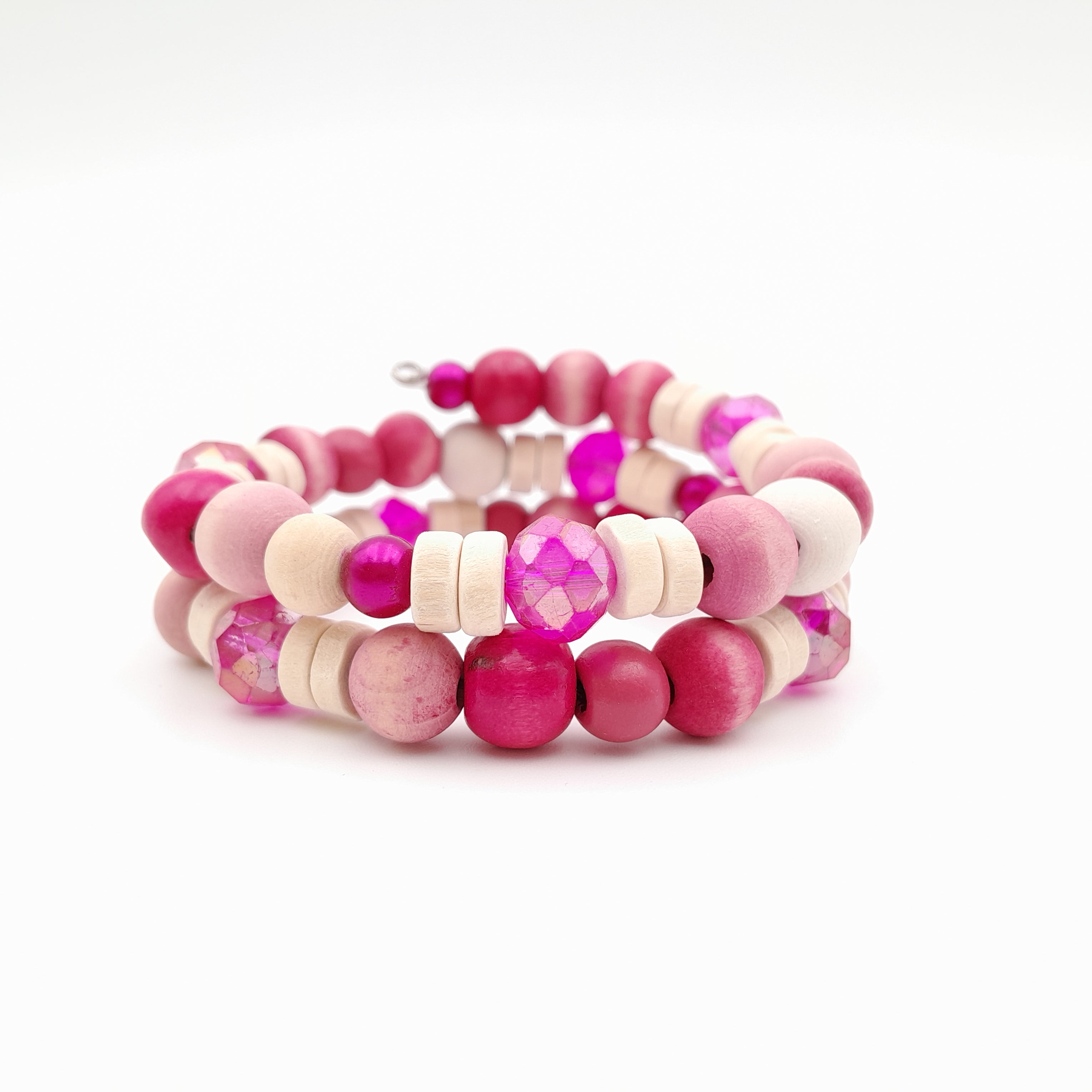 Mia Wrap Bracelet - Hot Pink
