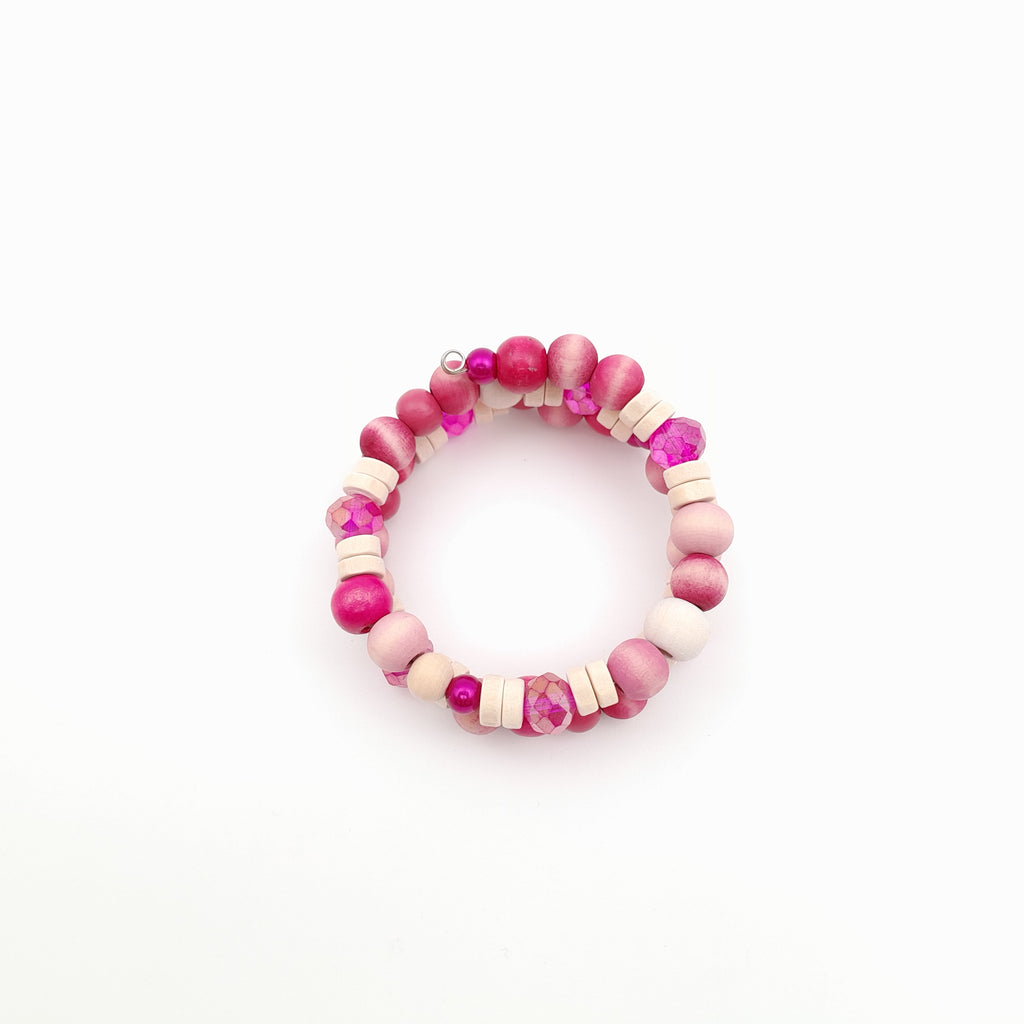 Mia Wrap Bracelet - Hot Pink