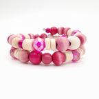 Mia Wrap Bracelet - Hot Pink