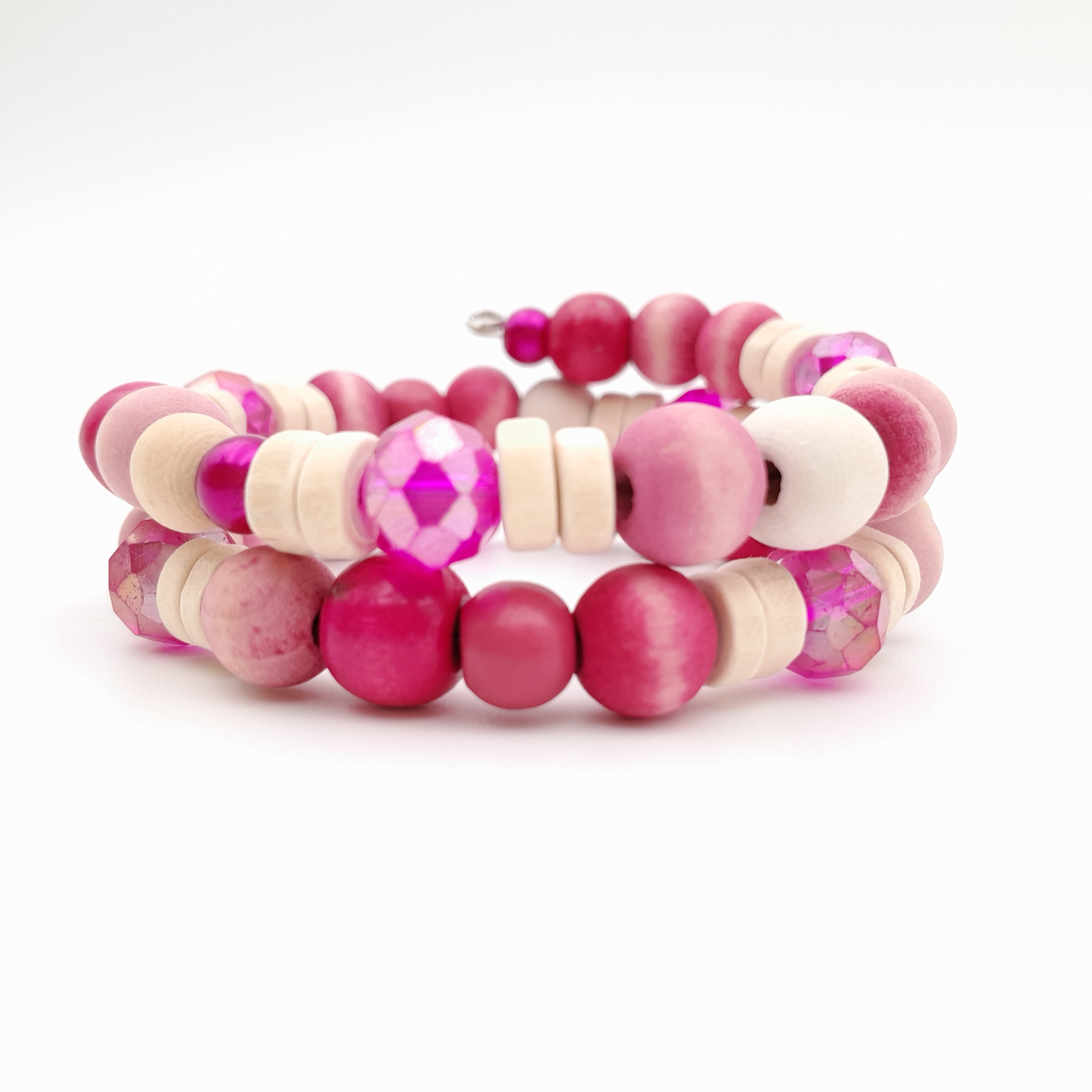 Mia Wrap Bracelet - Hot Pink