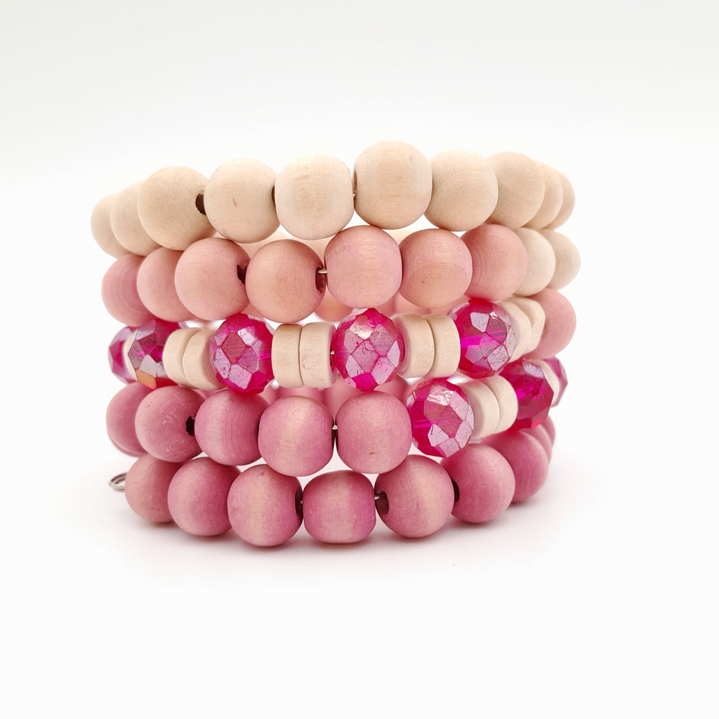 Mini Coil Bracelet - Hot Pink