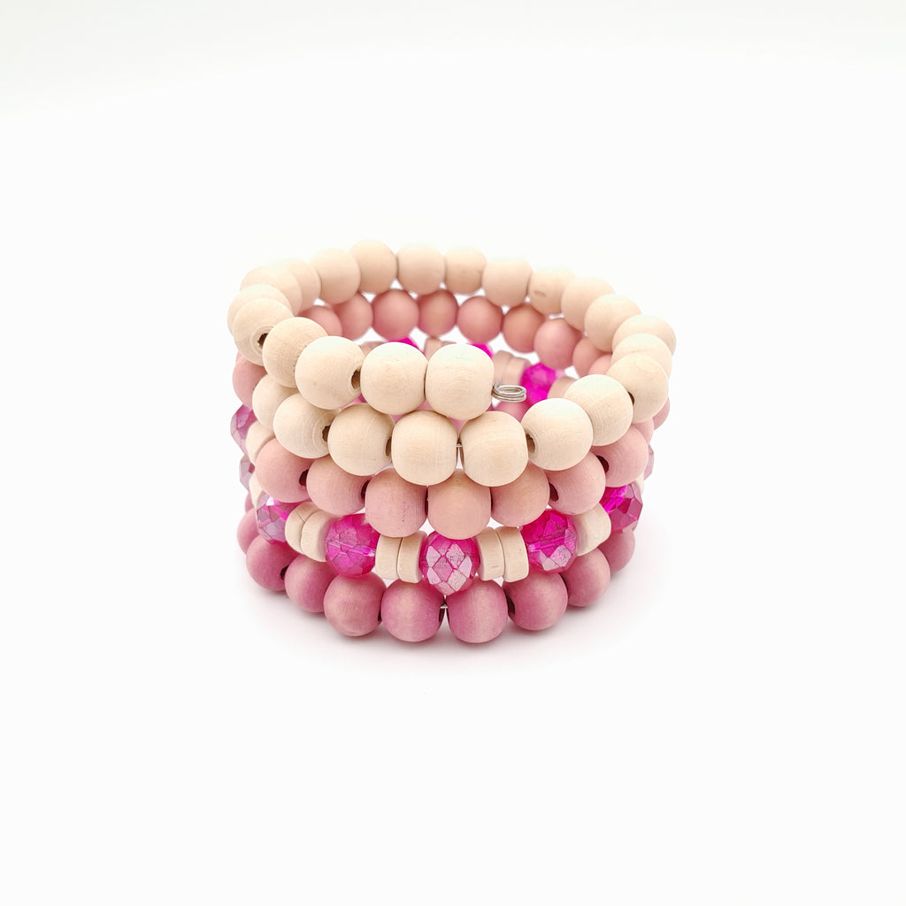 Mini Coil Bracelet - Hot Pink