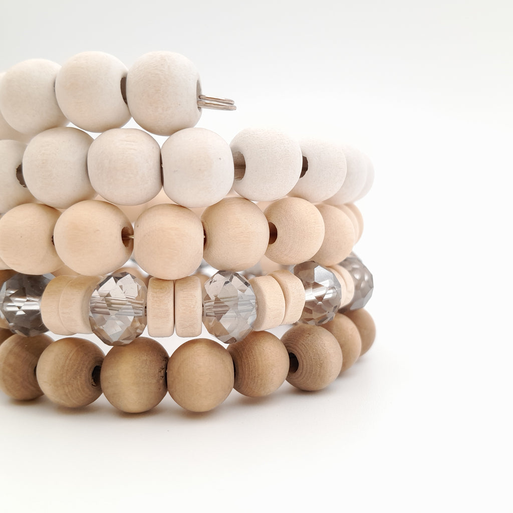 Mini Coil Bracelet - Stone