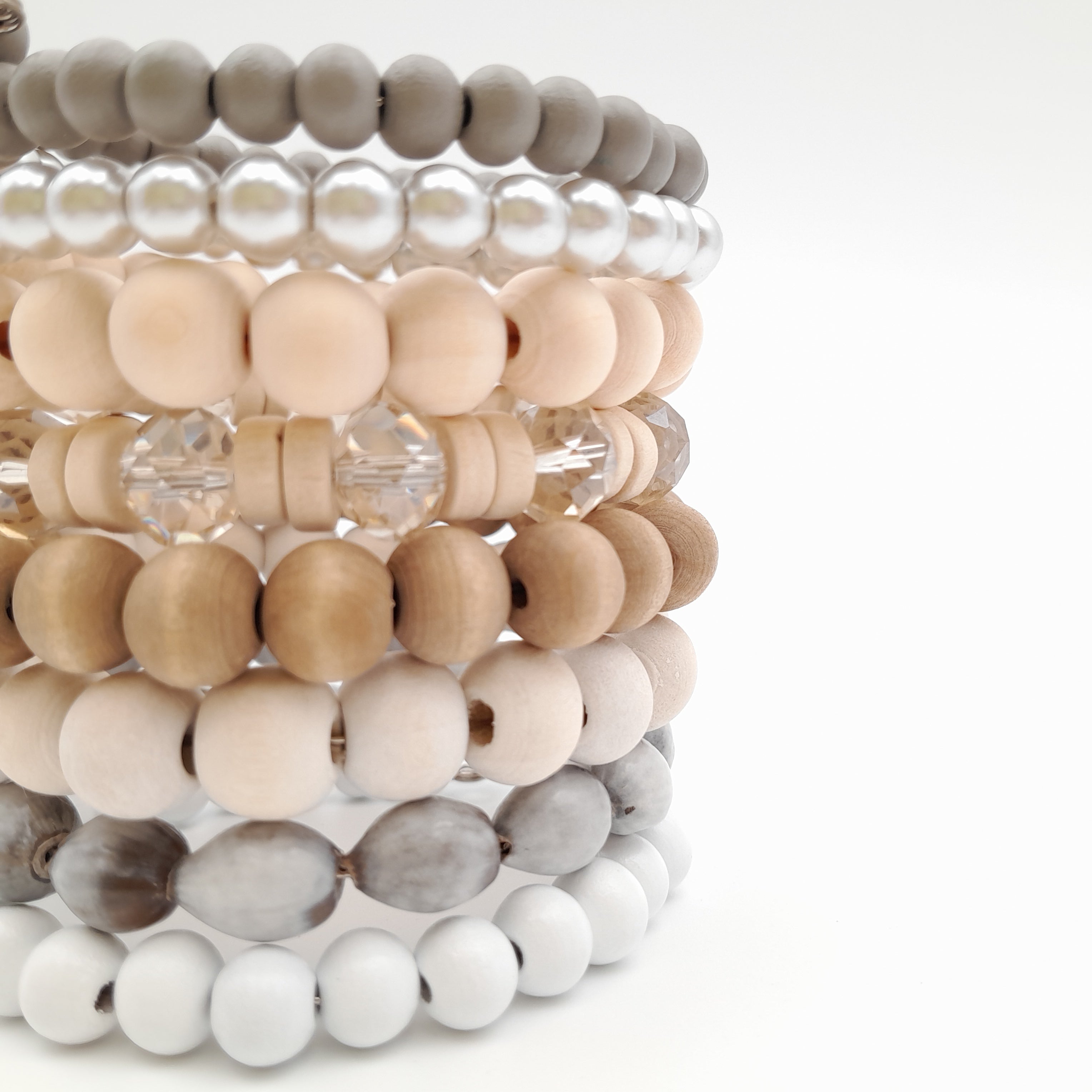 Large Coil Bracelet - Stone