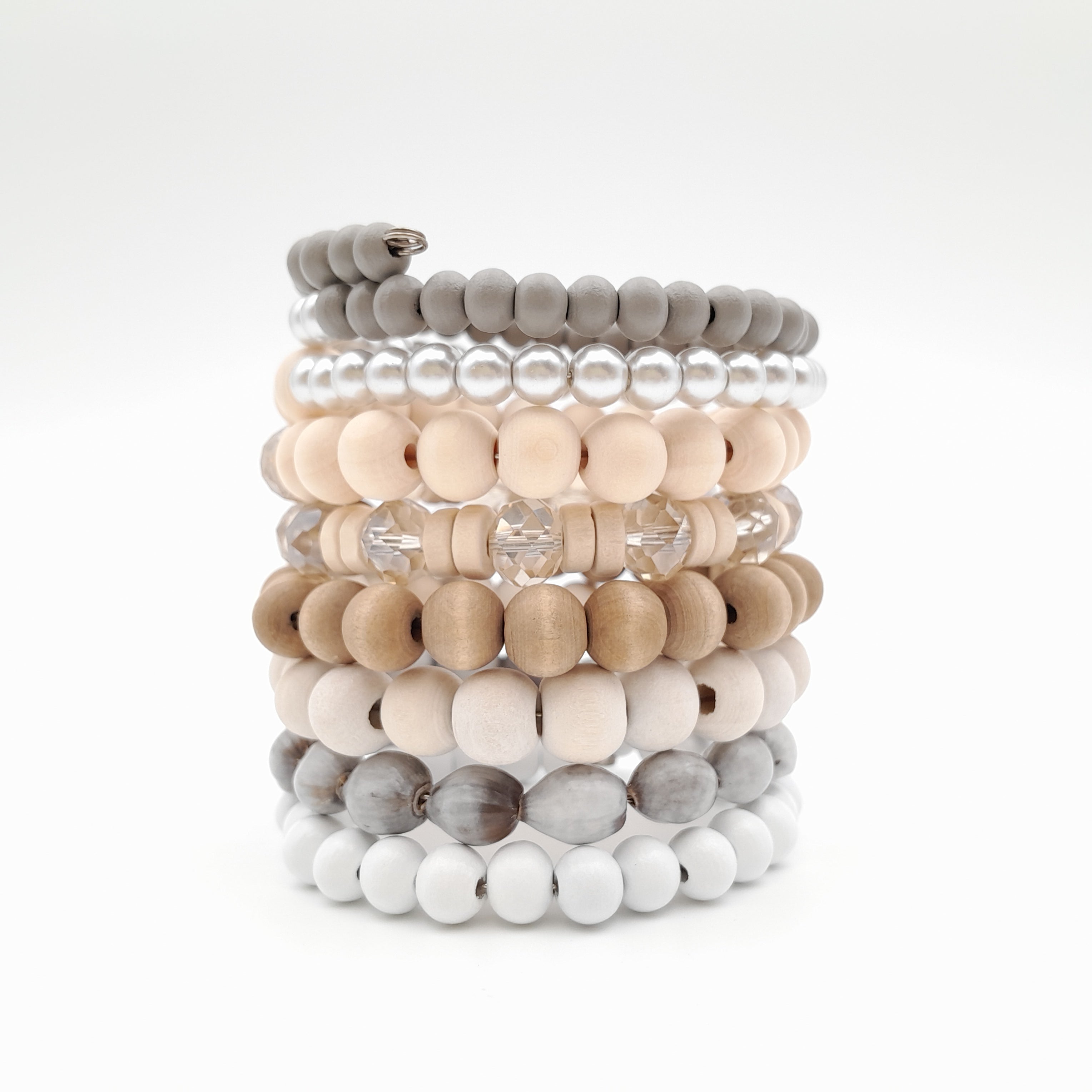 Large Coil Bracelet - Stone