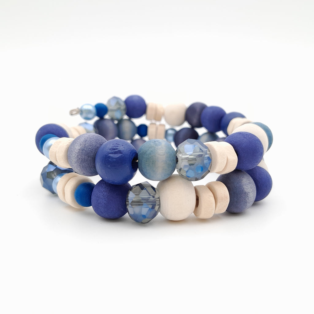 Mia Wrap Bracelet - Blue