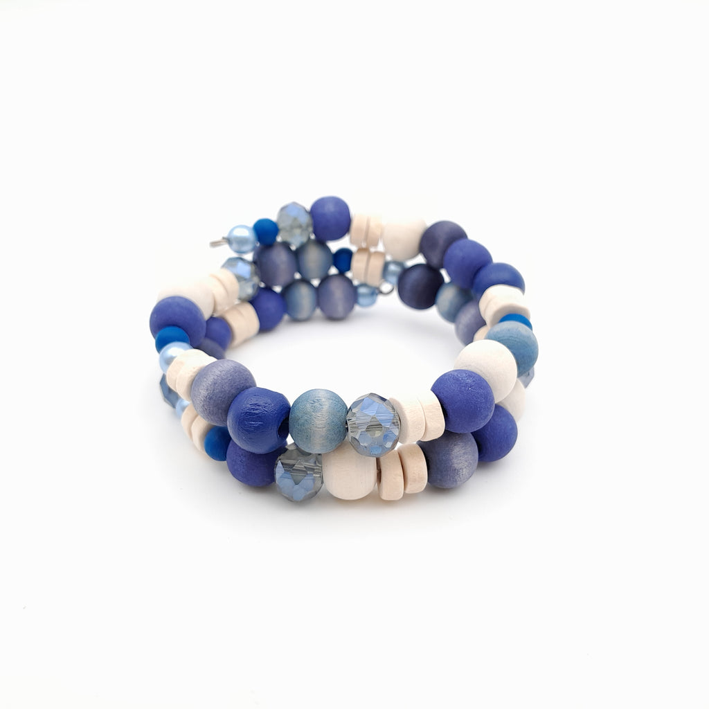Mia Wrap Bracelet - Blue