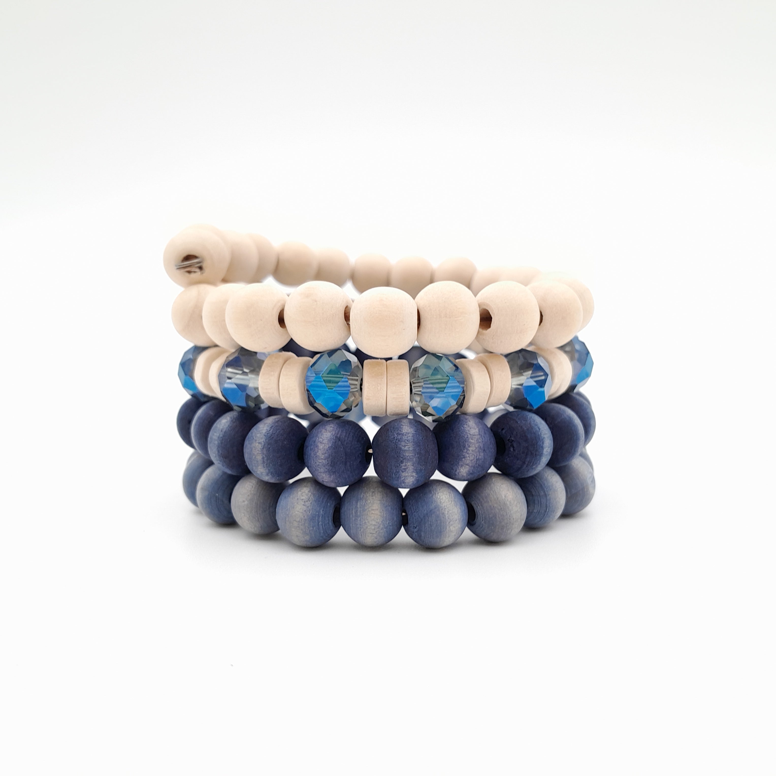 Mini Coil Bracelet - Navy