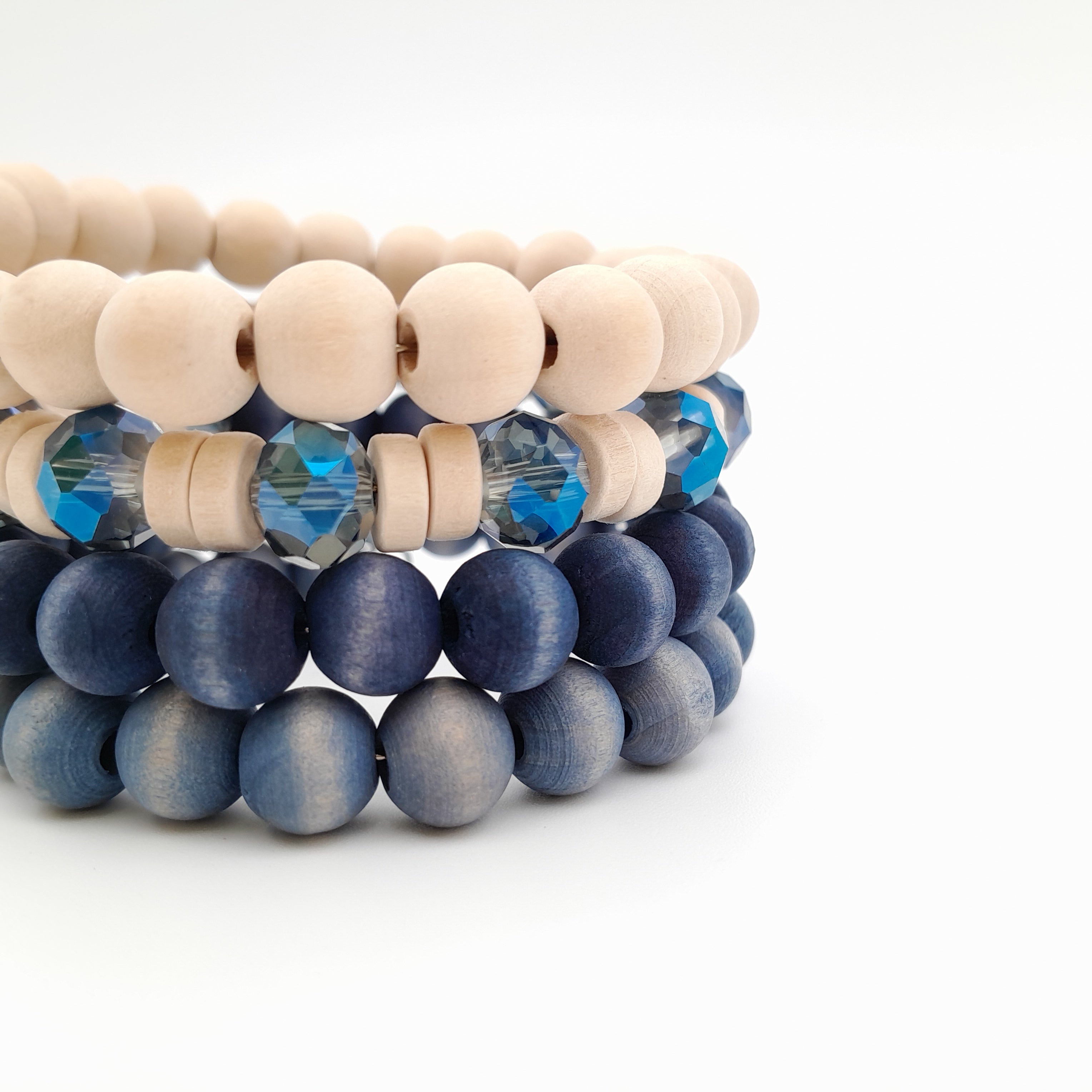 Mini Coil Bracelet - Navy