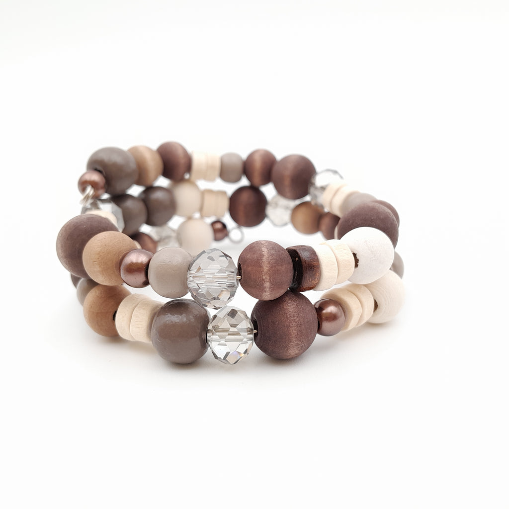 Mia Wrap Bracelet - Chocolate