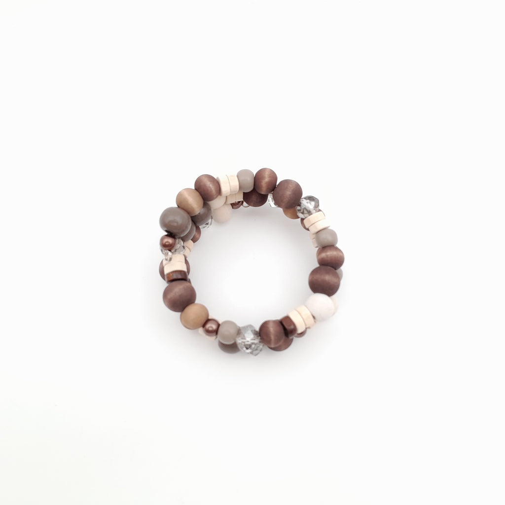 Mia Wrap Bracelet - Chocolate