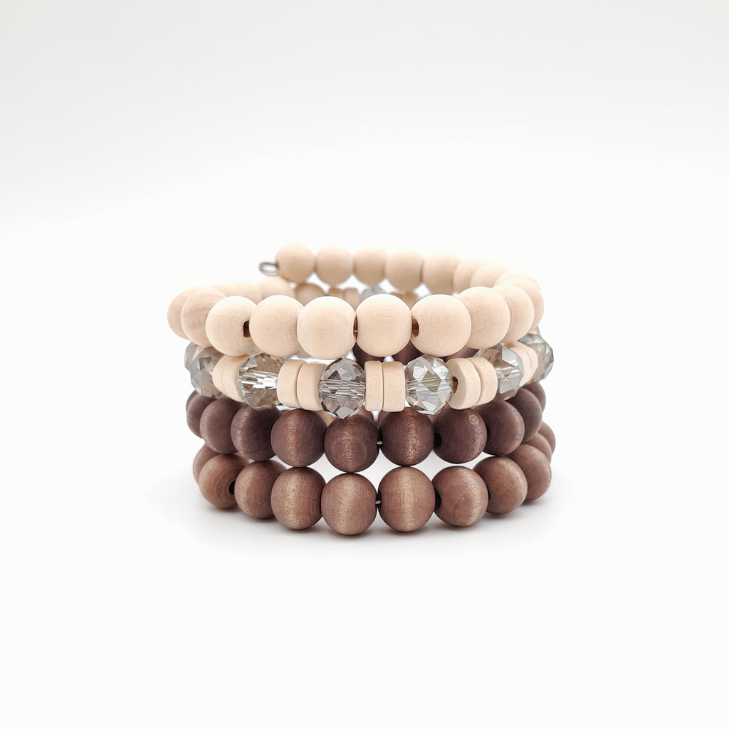 Mini Coil Bracelet - Chocolate