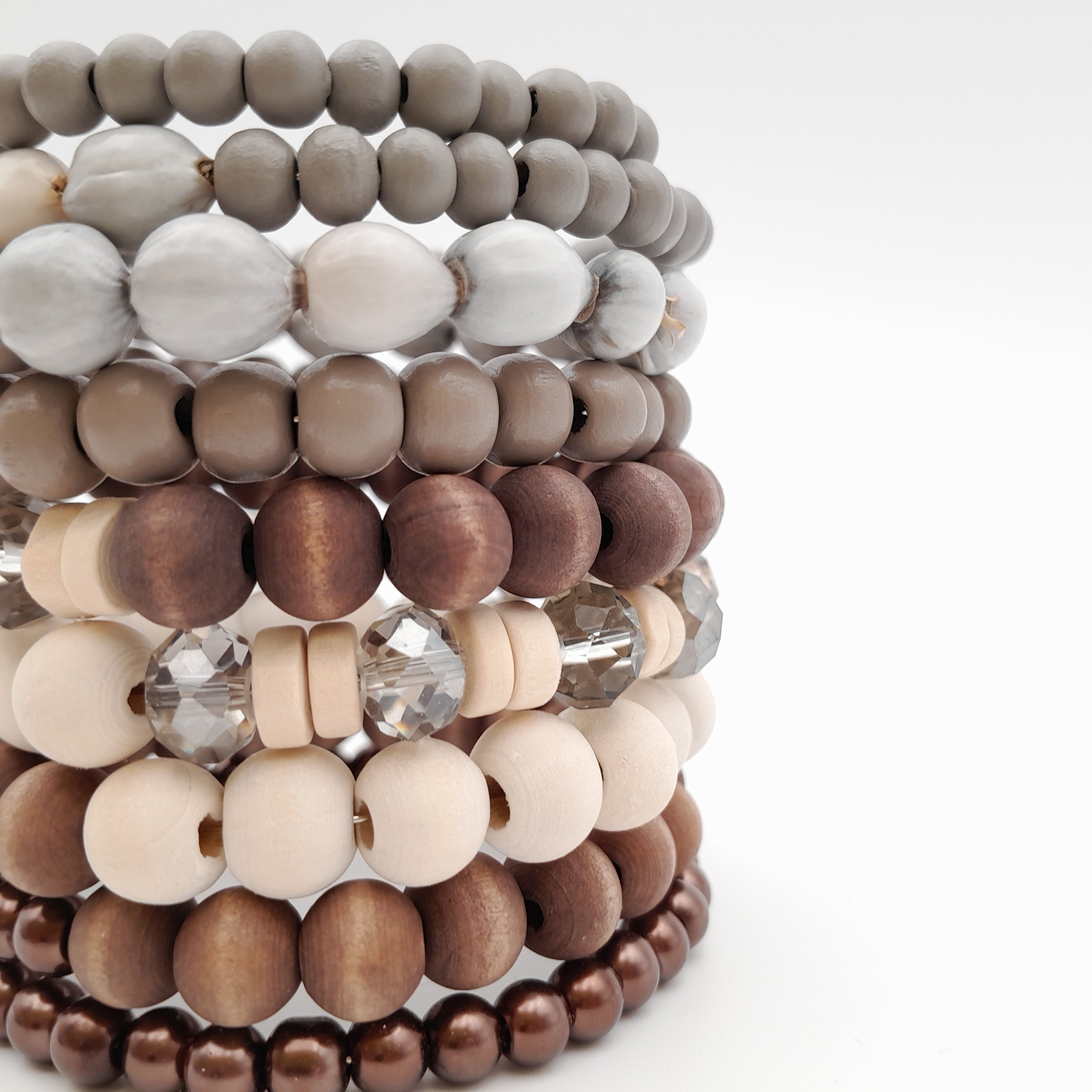 Large Coil Bracelet - Chocolate