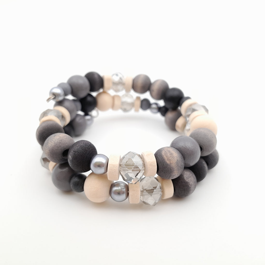Mia Wrap Bracelet - Graphite
