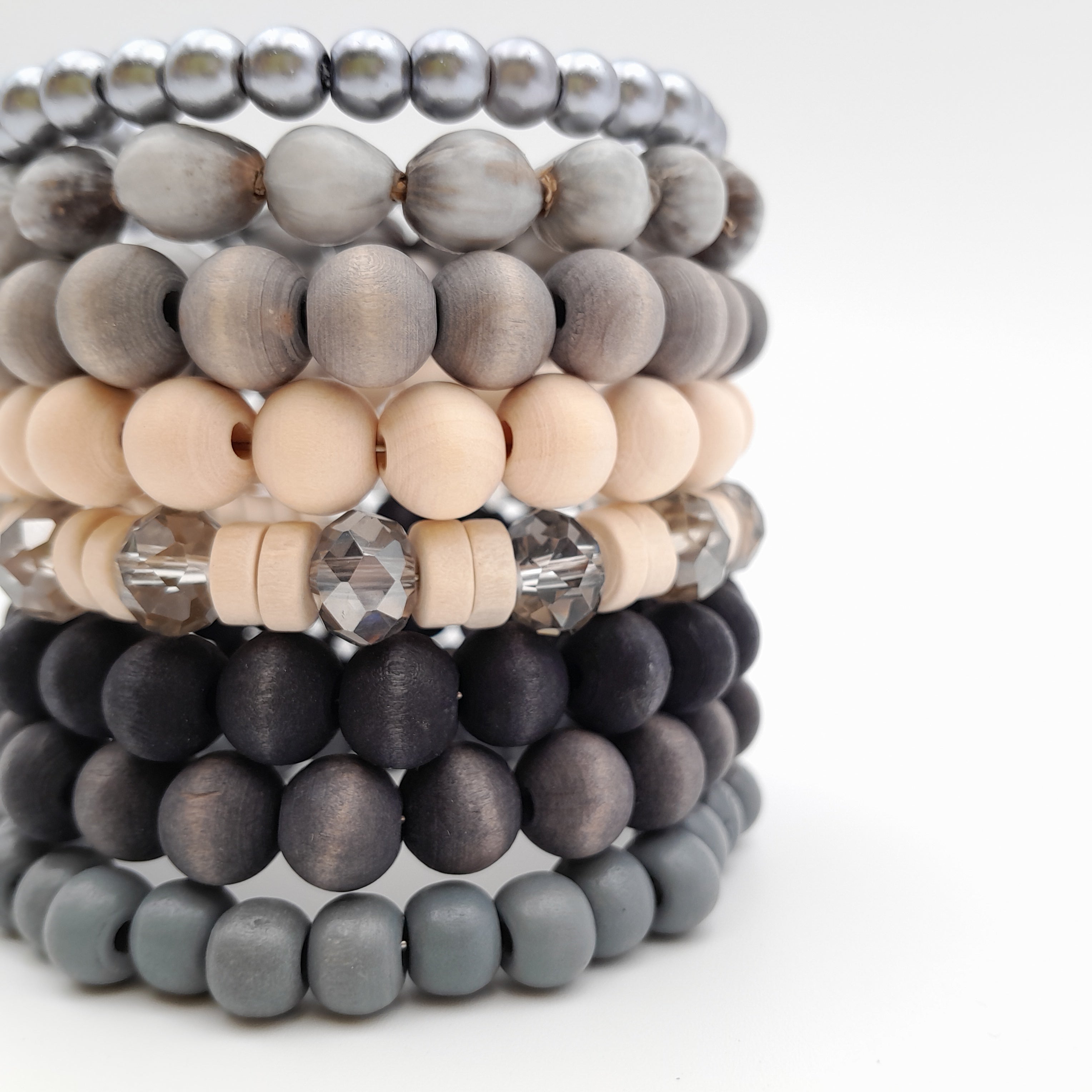 Large Coil Bracelet - Graphite