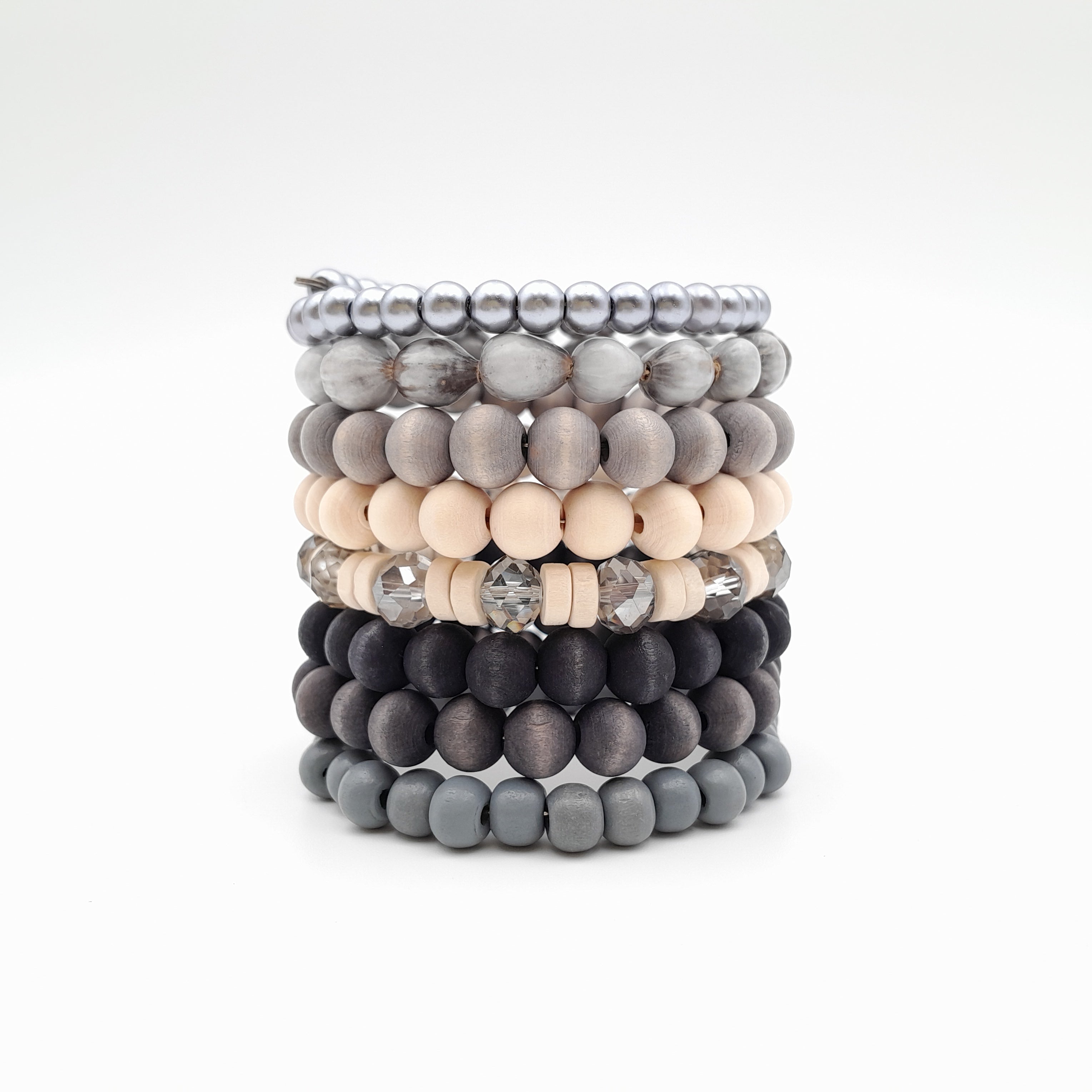 Large Coil Bracelet - Graphite