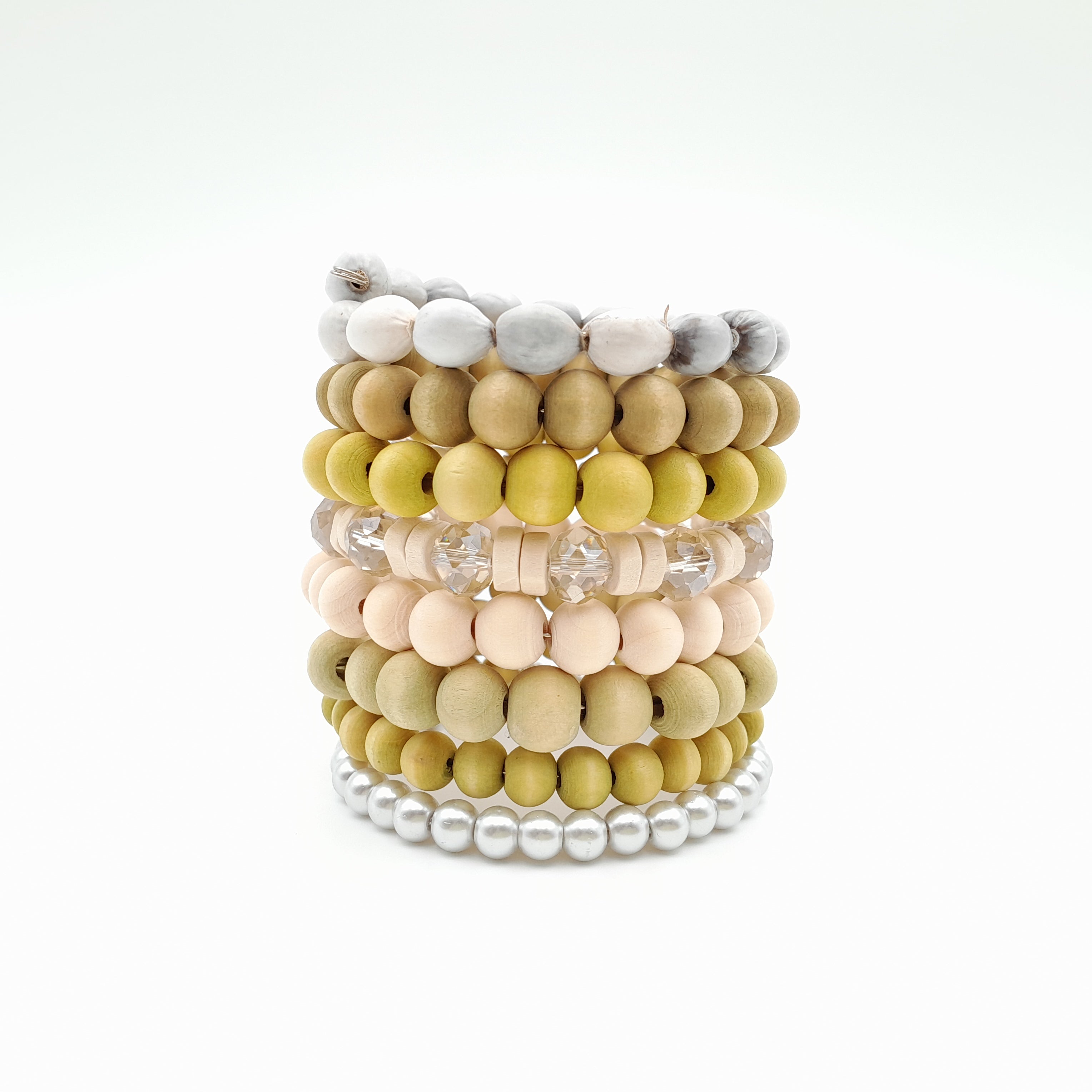 Large Coil Bracelet - Chartreuse