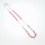 Crystal Layer Necklace - Hot Pink