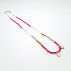 Crystal Layer Necklace - Hot Pink